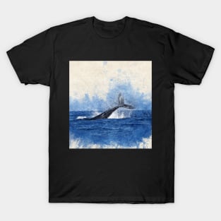 Whale Painting T-Shirt